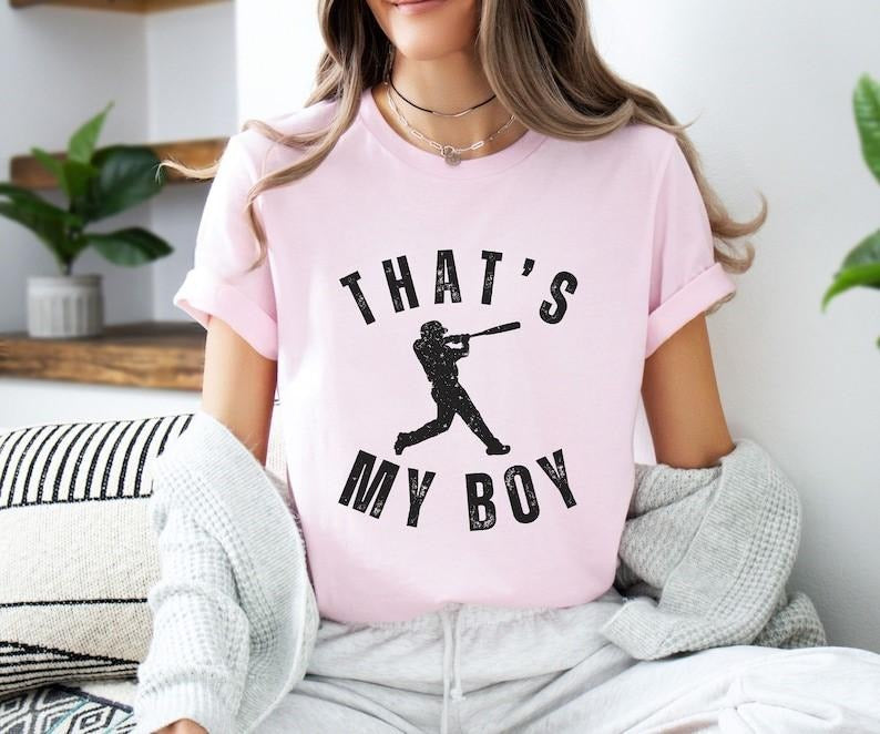 That's My Boy Baseball Mom Tshirt, Cute Baseball Mom Shirt, Baseball Mom Sweatshirt, Baseball Gifts