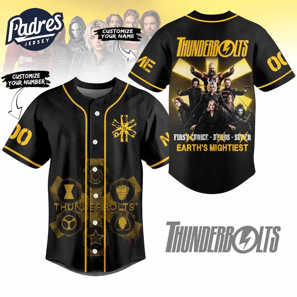 Thunderbolts Earths Mightiest Baseball Jersey - Padres Jersey Oasis: Elevate Your Baseball Style Game