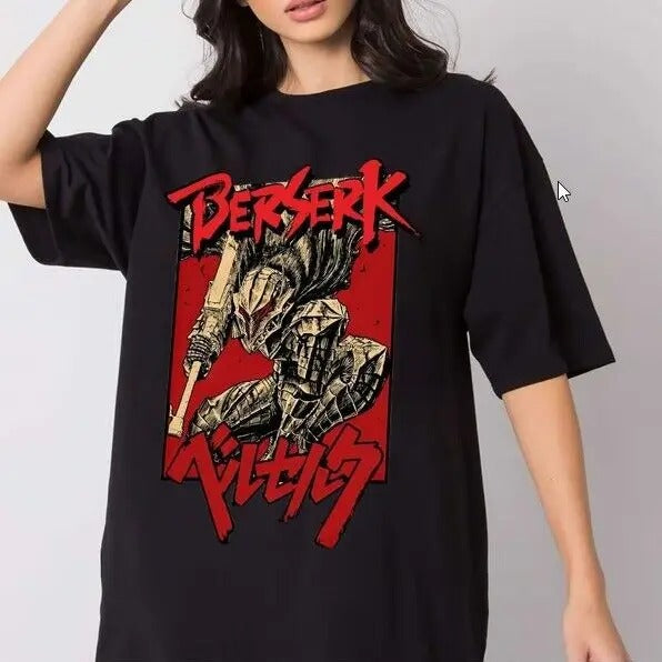 Vintage Guts Berserk Shirt, Japanese Anime T-Shirt, Anime Manga Shirt, Trendy An
