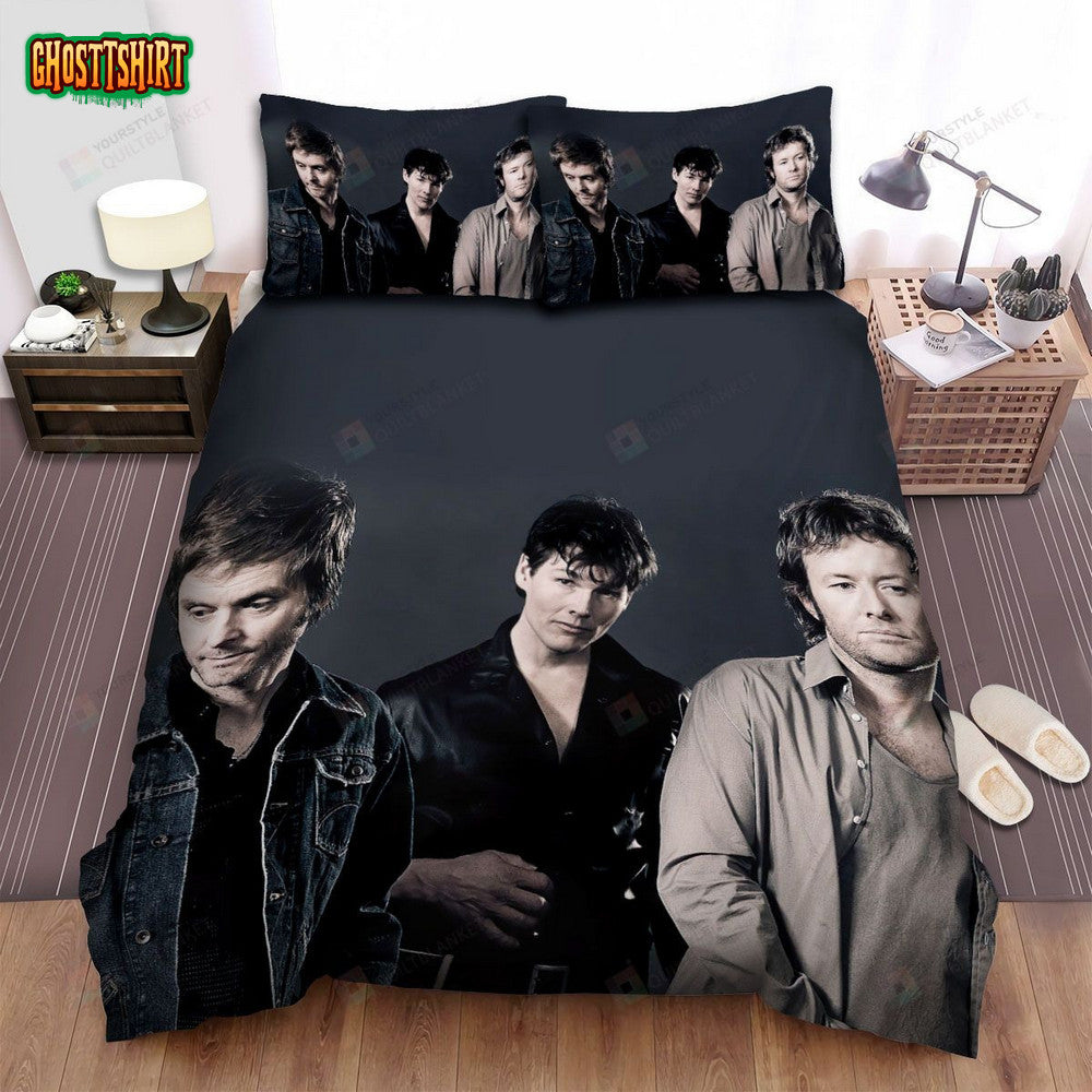 A-Ha Music Band Black Background Bed Sheets Spread Comforter Duvet Cover Bedding Set