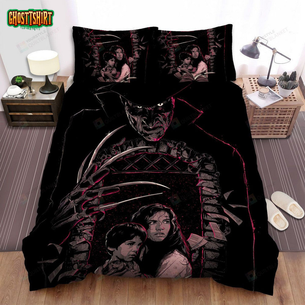 A Nightmare On Elm Street Movie Art Bed Sheets Spread Comforter Duvet Cover Bedding Set Ver 21