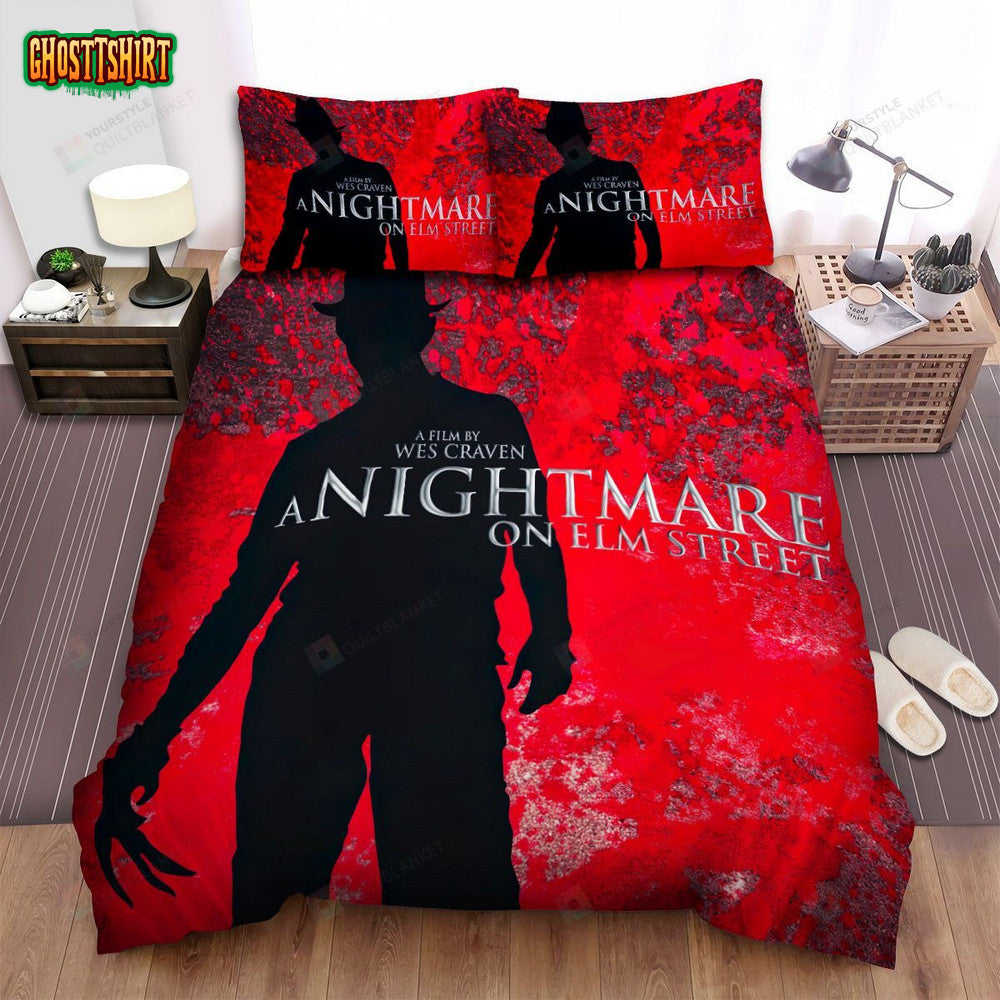 A Nightmare On Elm Street Movie Art Bed Sheets Spread Comforter Duvet Cover Bedding Set Ver 9