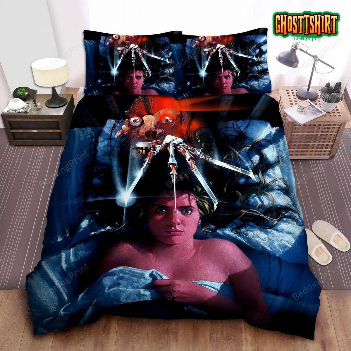 A Nightmare On Elm Street Original Movie Poster Bed Sheets Duvet Cover Bedding Set