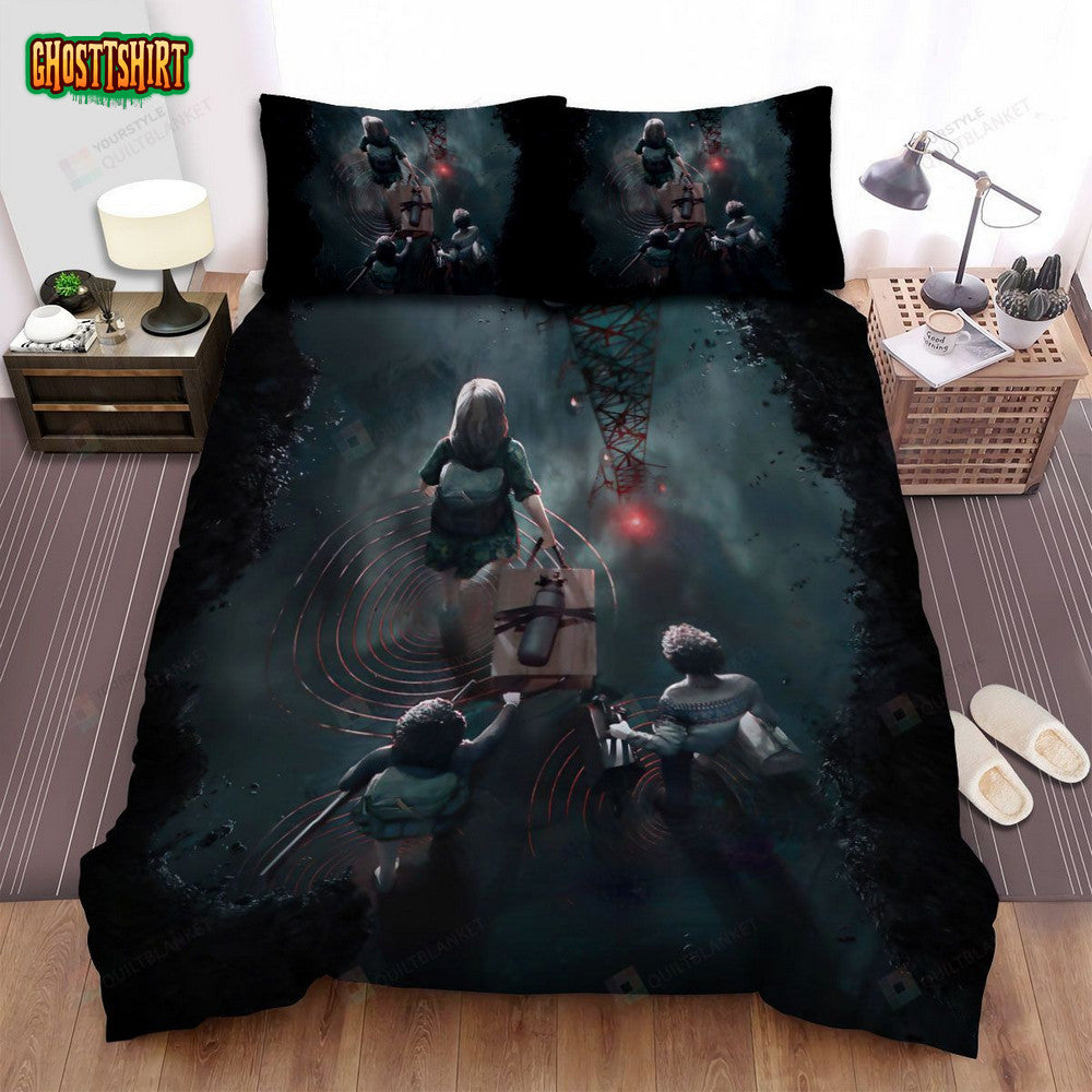A Quiet Place Part Ii Movie Art Bed Sheets Spread Comforter Duvet Cover Bedding Set Ver 2