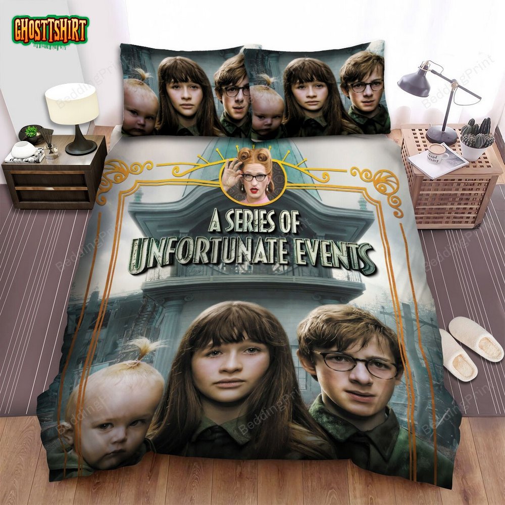 A Series Of Unfortunate Events (2017–2019) The Miserable Mill Bed Sheets Duvet Cover Bedding Set