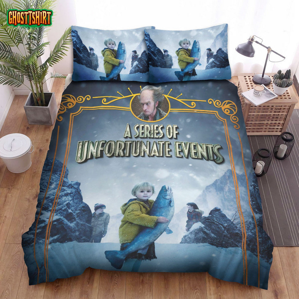 A Series Of Unfortunate Events (2017–2019) The Slippery Slope Bed Sheets Duvet Cover Bedding Set