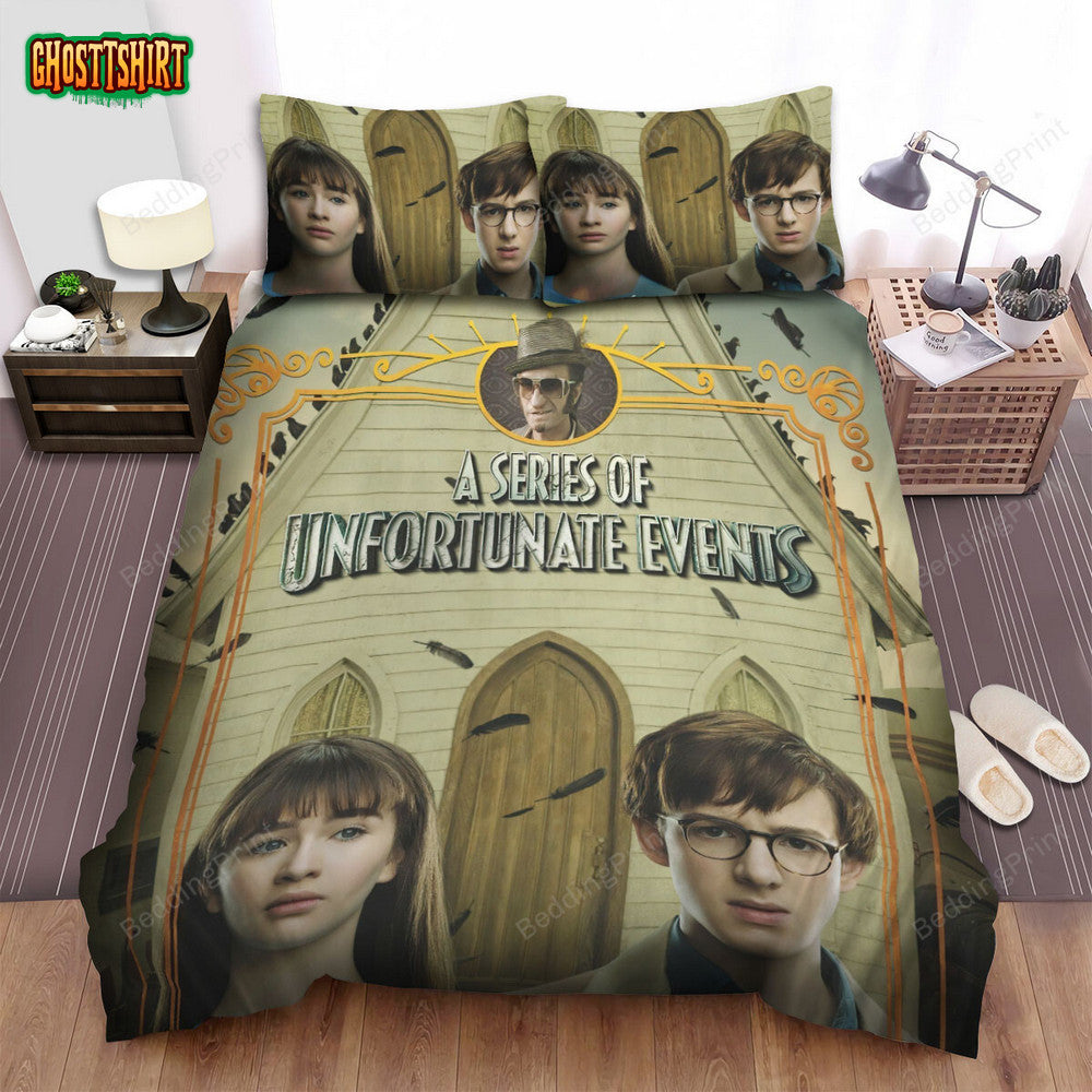 A Series Of Unfortunate Events (2017–2019) The Vile Village Bed Sheets Duvet Cover Bedding Set
