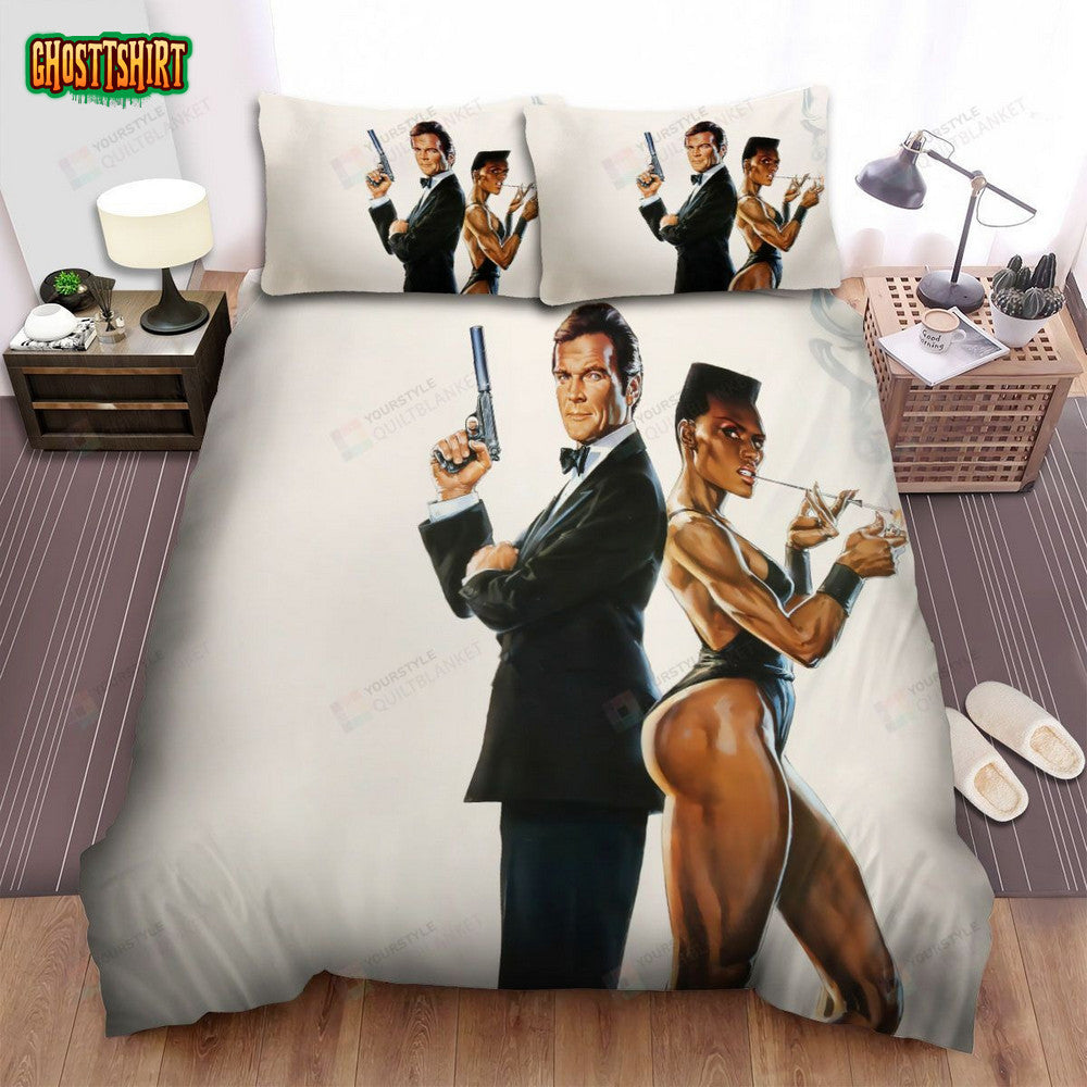 A View To A Kill Movie Poster 2 Bed Sheets Spread Comforter Duvet Cover Bedding Set