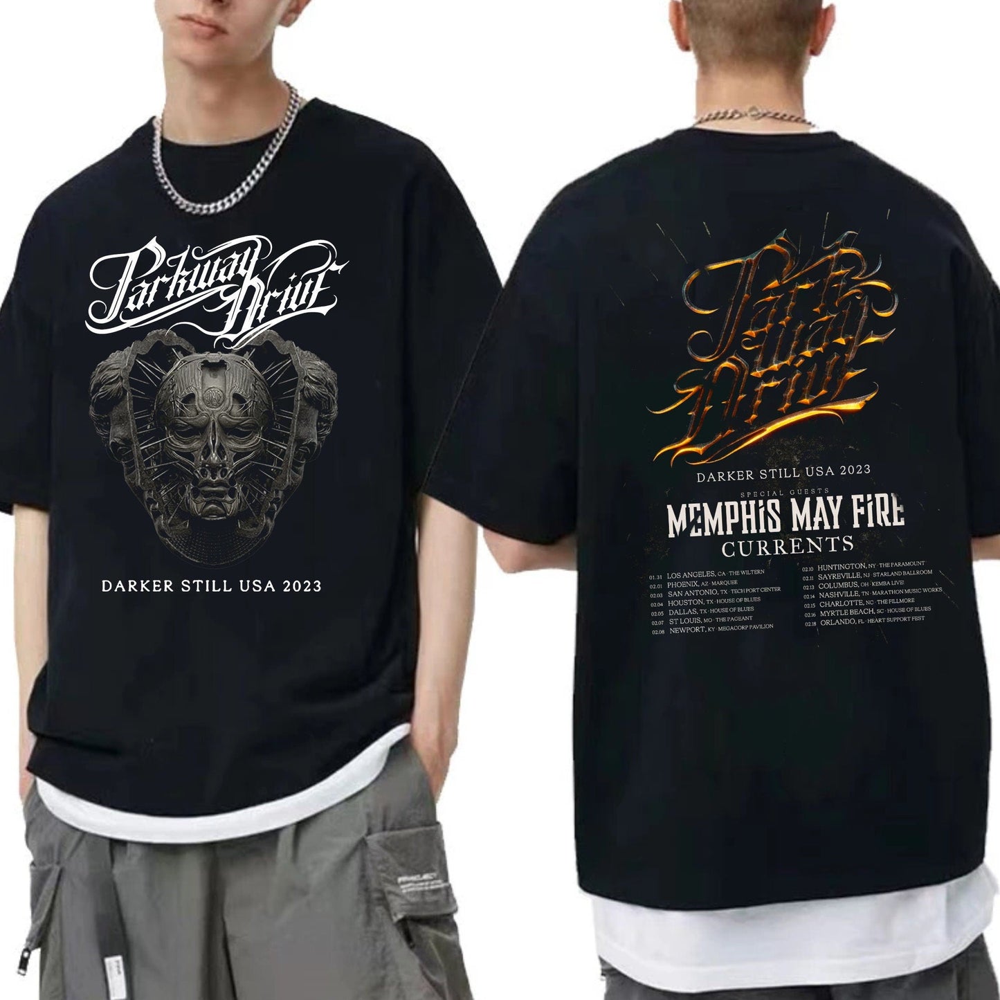 Parkway Drive Darker Still USA 2023 Tour Shirt