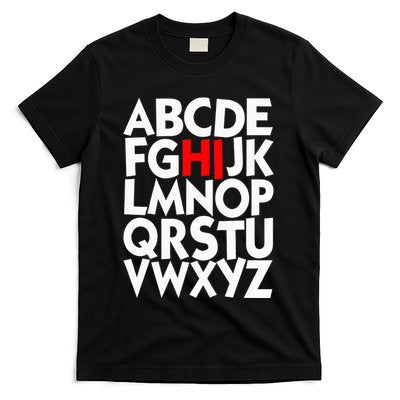 Alphabet ABCs Hi Kindergarten Alphabet learn ABCs T-Shirt