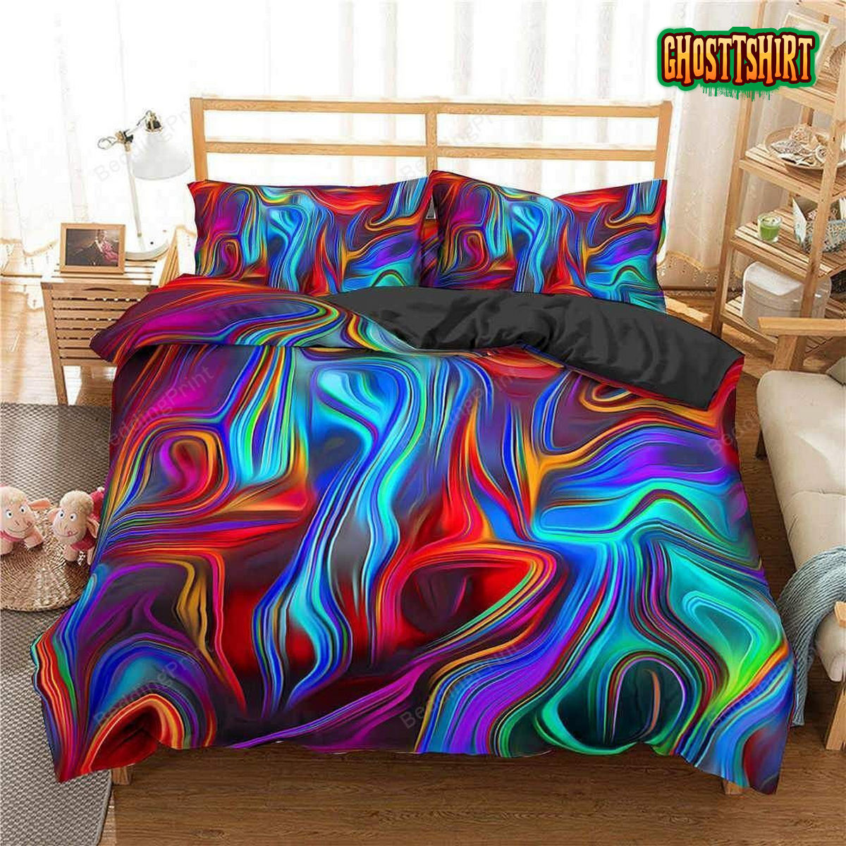 Abstract Hippie Tie Dye Duvet Cover Bedding Set