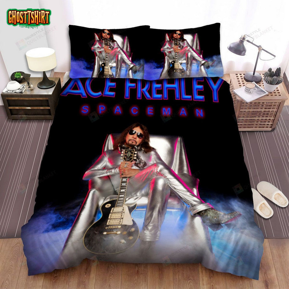 Ace Frehley Cloudy Spaceman Album Cover Bed Sheets Spread Comforter Duvet Cover Bedding Set