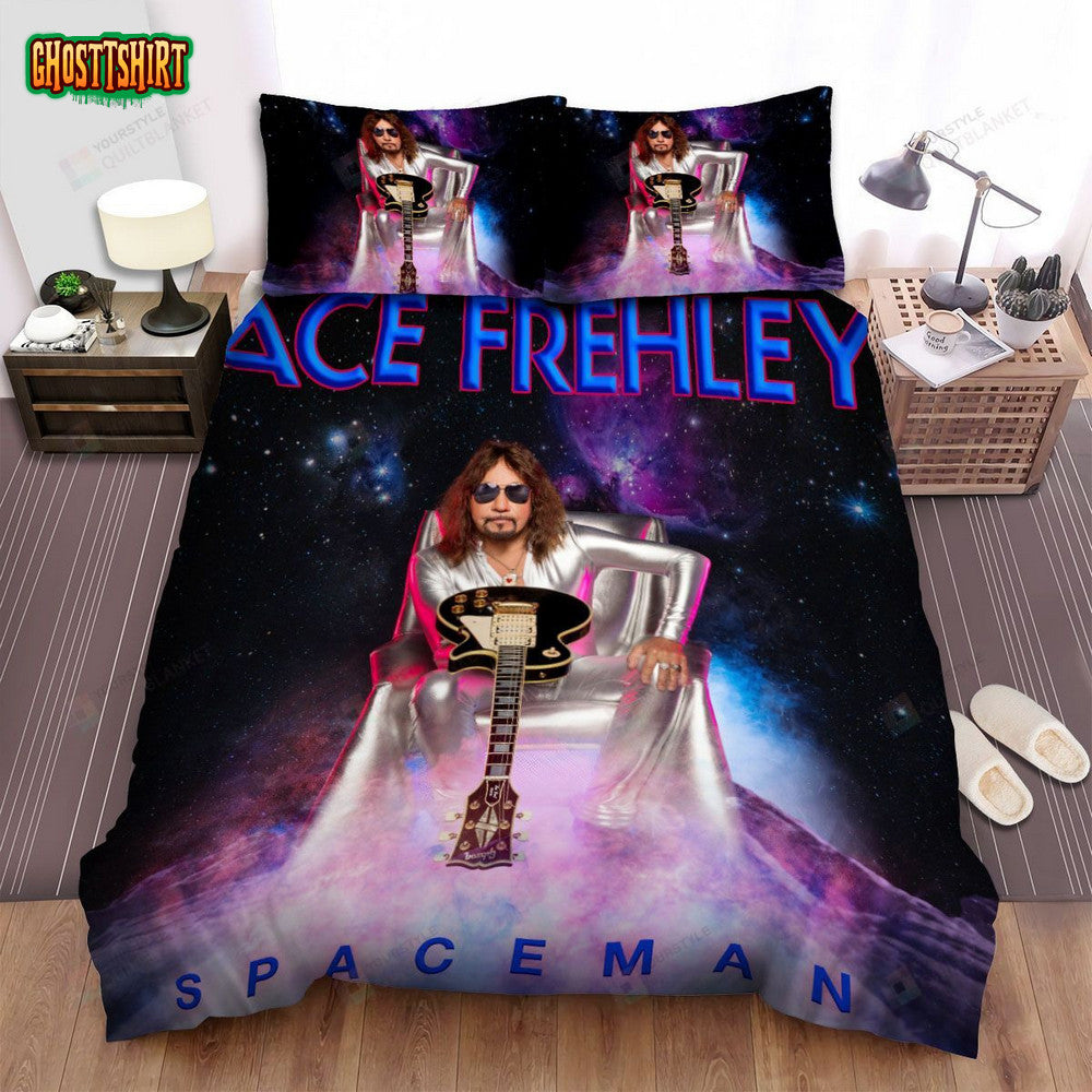 Ace Frehley Spaceman Album Cover Bed Sheets Spread Comforter Duvet Cover Bedding Set