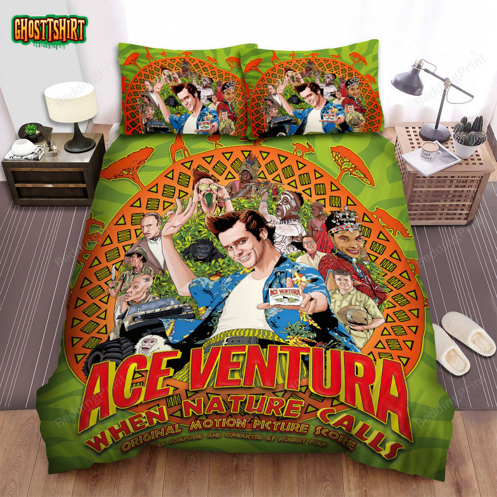 Ace Ventura When Nature Calls (1995) Movie Soundtrack Bed Sheets Duvet Cover Bedding Set