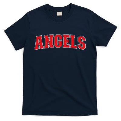 Angels California Souvenir Trip College Style Red Text T-Shirt