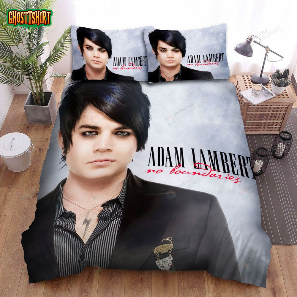 Adam Lambert No Boundaries Album Cover Bed Sheets Spread Comforter Duvet Cover Bedding Set