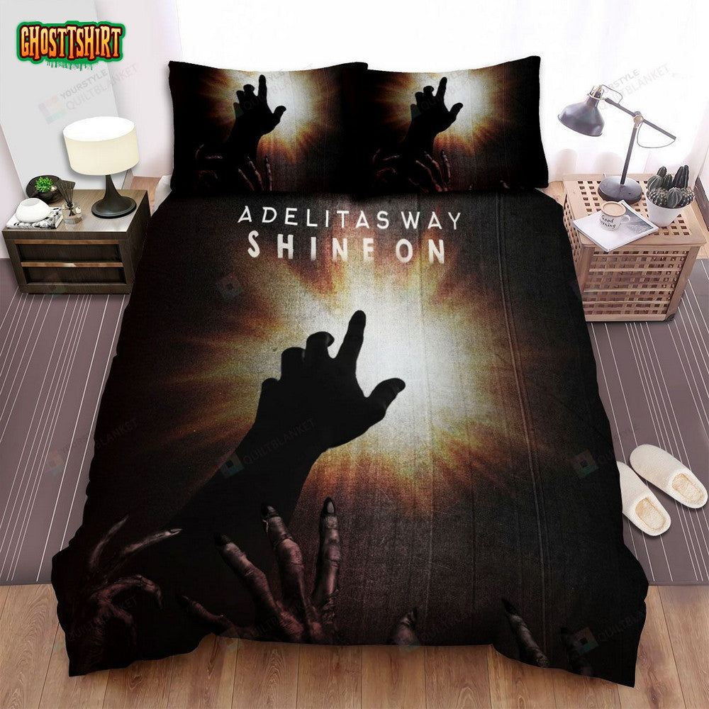 Adelitas Way Music Shine On Album Bed Sheets Spread Comforter Duvet Cover Bedding Set