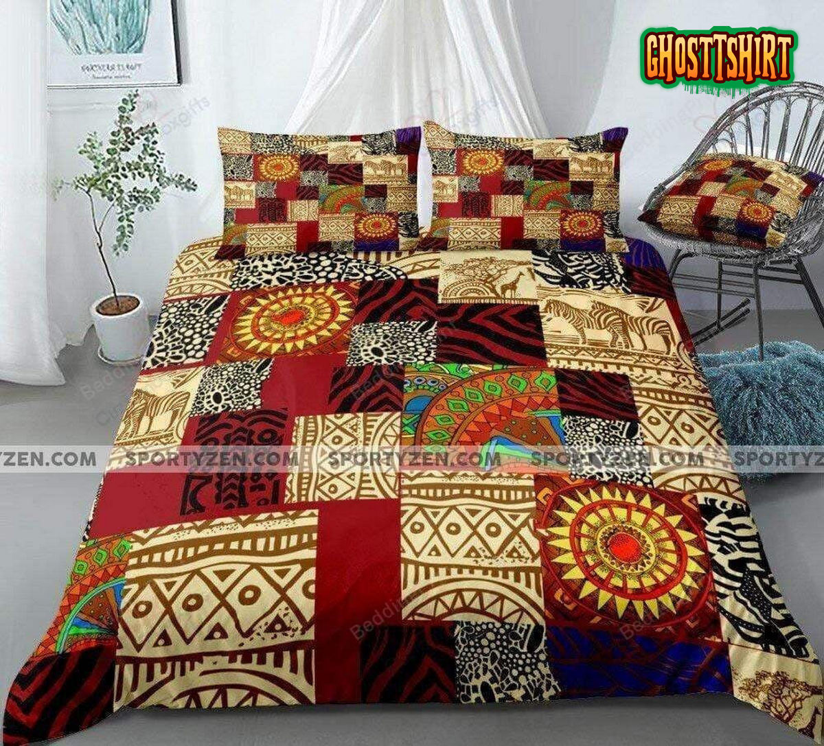 African Ethnic Culture Pattern Duvet Cover Bedding Set