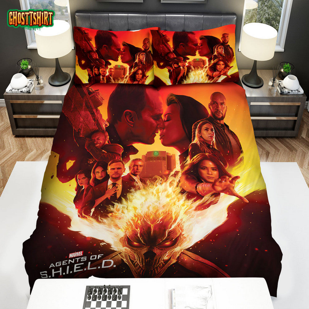 Agents Of S.H.I.E.L.D. Movie Poster 13 Bed Sheets Spread Comforter Duvet Cover Bedding Set