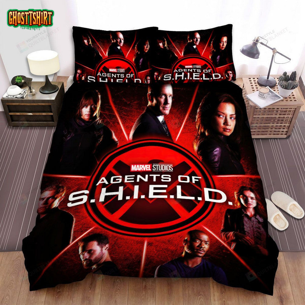 Agents Of S.H.I.E.L.D. Movie Poster 8 Bed Sheets Spread Comforter Duvet Cover Bedding Set