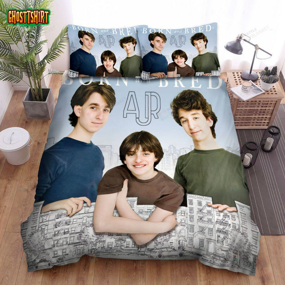 Ajr Band Born And Bred Album Cover Bed Sheets Spread Comforter Duvet Cover Bedding Set