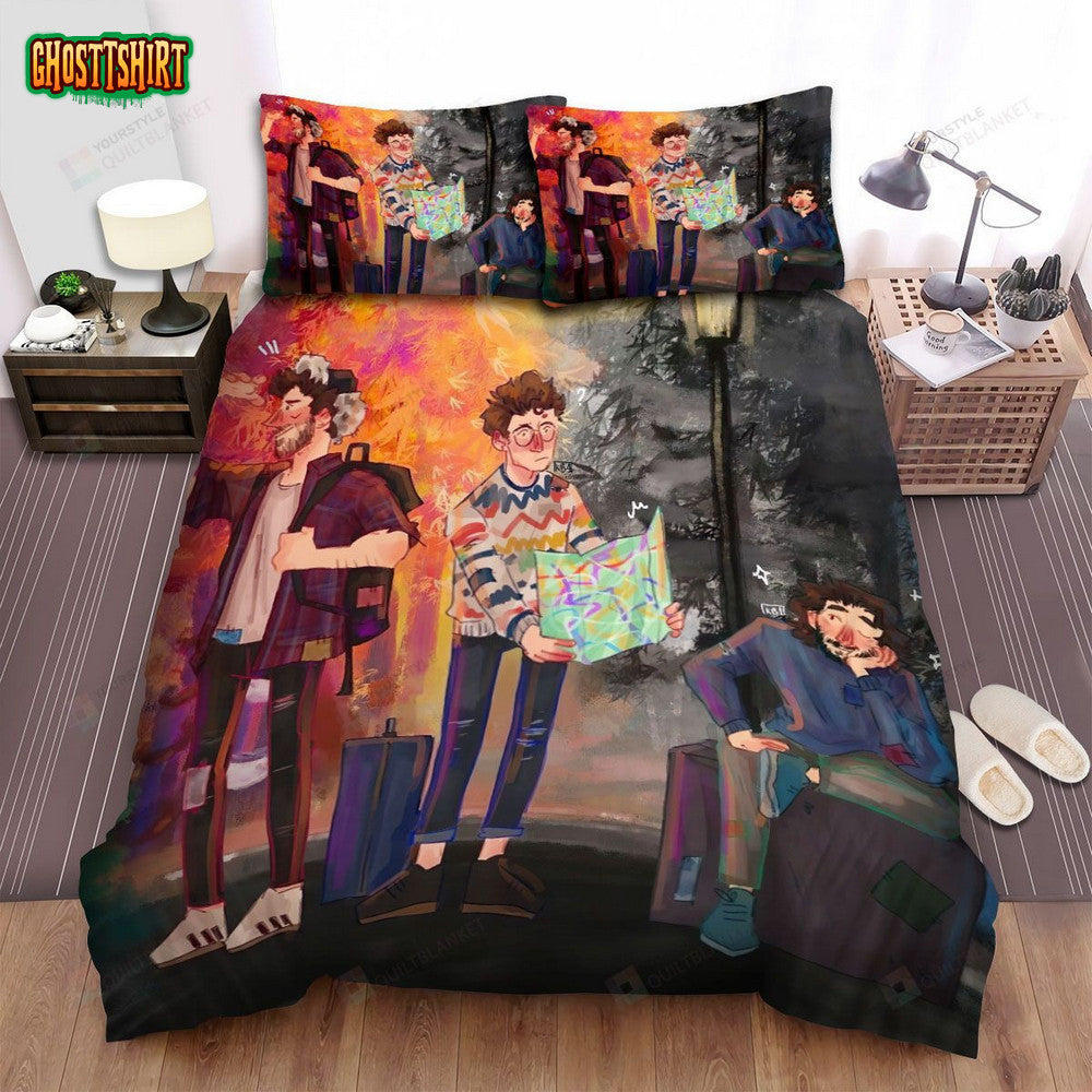 Ajr Band Travelling Art Bed Sheets Spread Comforter Duvet Cover Bedding Set