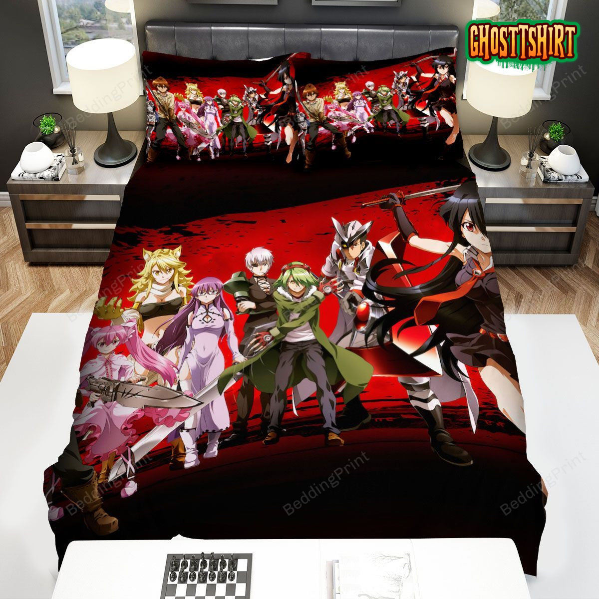 Akame Ga Kill Anime Characters Bed Sheets Duvet Cover Bedding Set