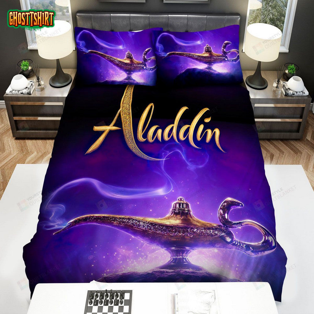 Aladdin Movie Magic Lamp Bed Sheets Spread Comforter Duvet Cover Bedding Set
