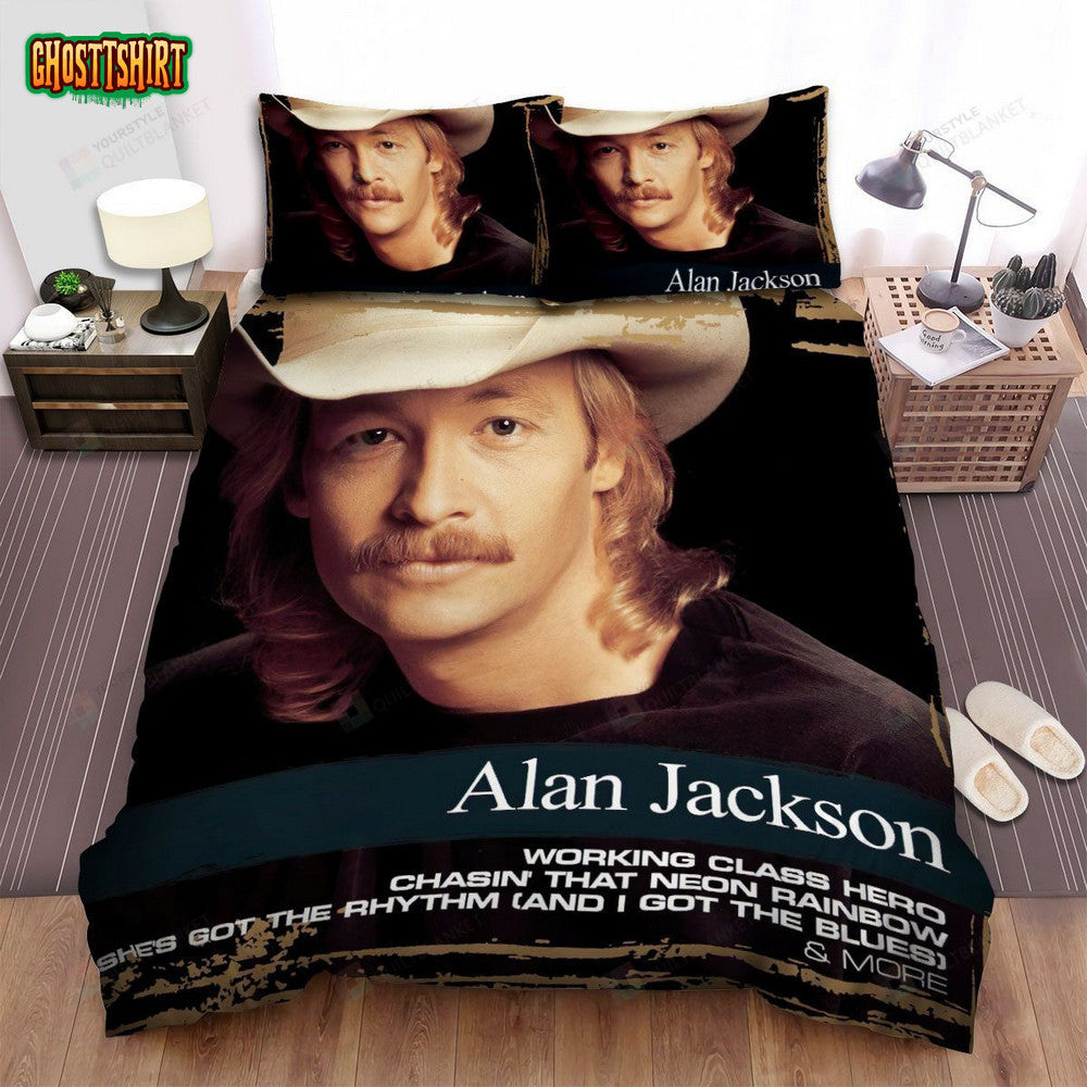 Alan Jackson Album Collections Bed Sheets Spread Comforter Duvet Cover Bedding Set