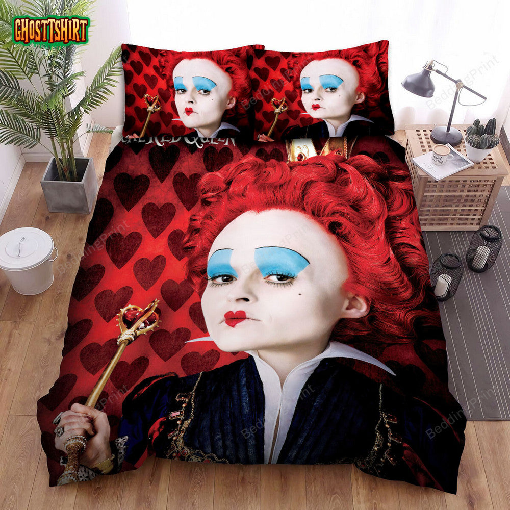 Alice In Wonderland (I) (2010) The Red Queen Movie Poster Bed Sheets Duvet Cover Bedding Set