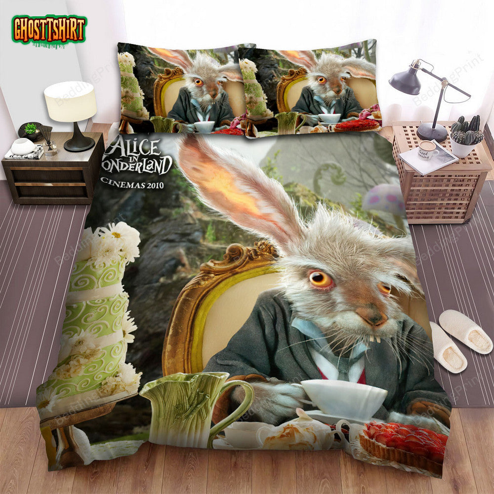 Alice In Wonderland (I) (2010) Wallpaper Movie Poster Bed Sheets Duvet Cover Bedding Set