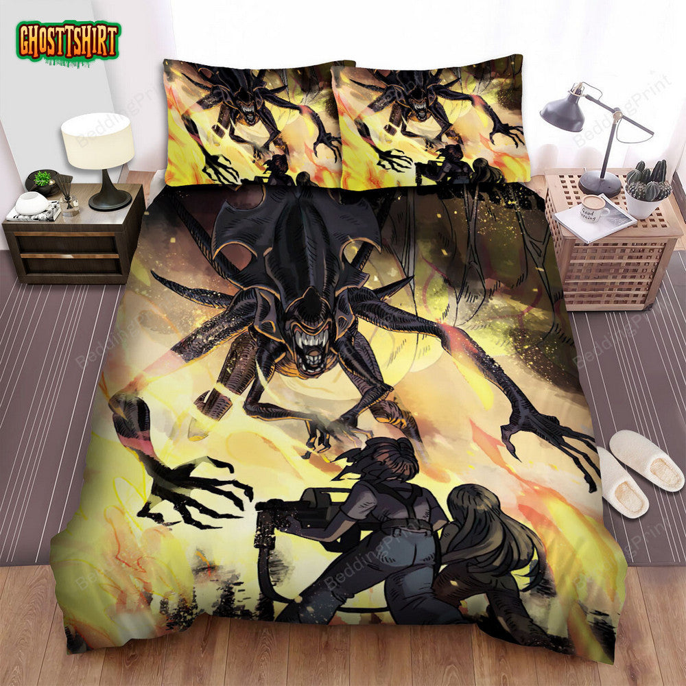 Alien Movie Art 8 Bed Sheets Duvet Cover Bedding Set