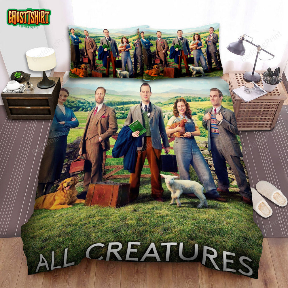All Creatures Great And Small Movie Poster 2 Bed Sheets Duvet Cover Bedding Set
