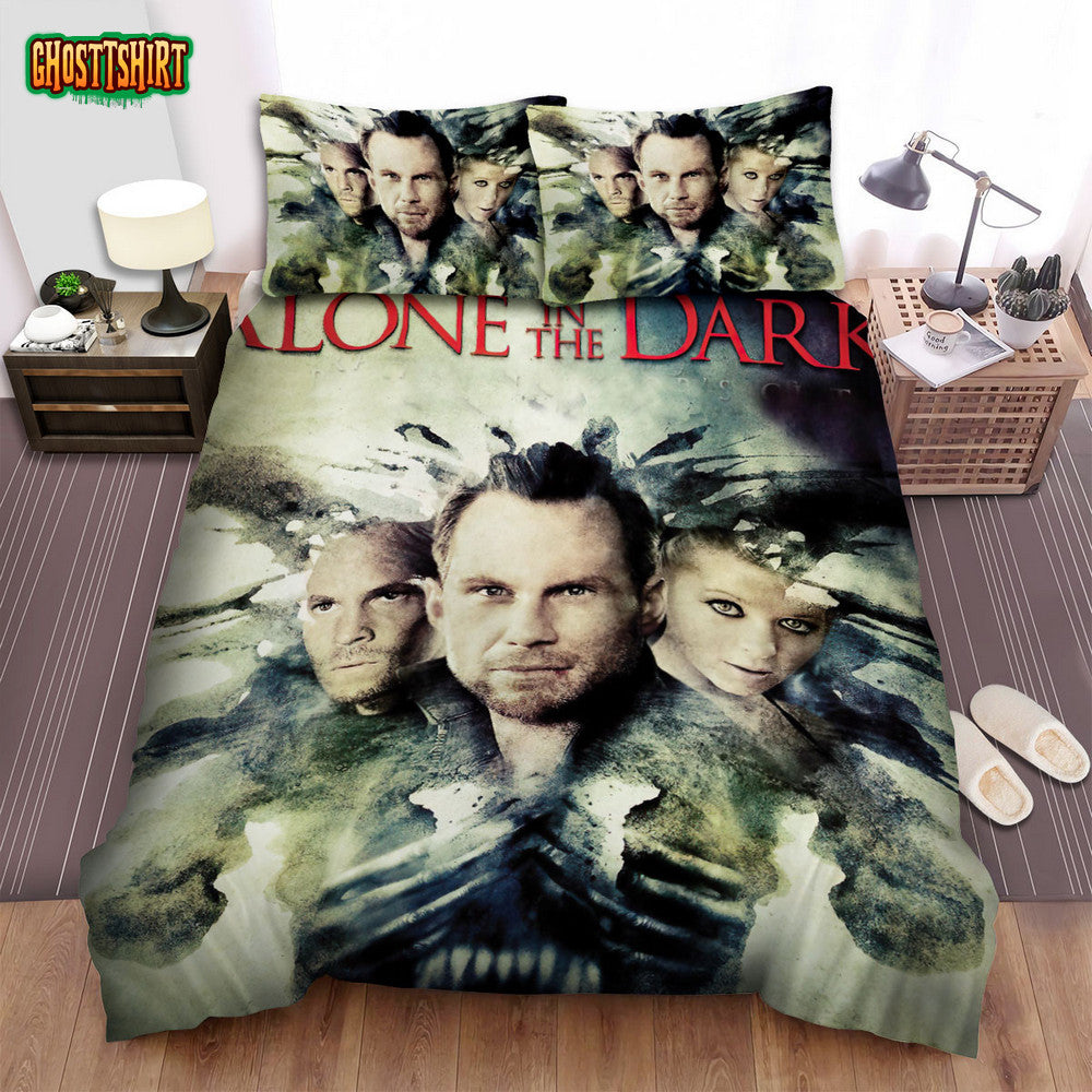 Alone In The Dark Movie Poster Vii Photo Bed Sheets Spread Comforter Duvet Cover Bedding Set