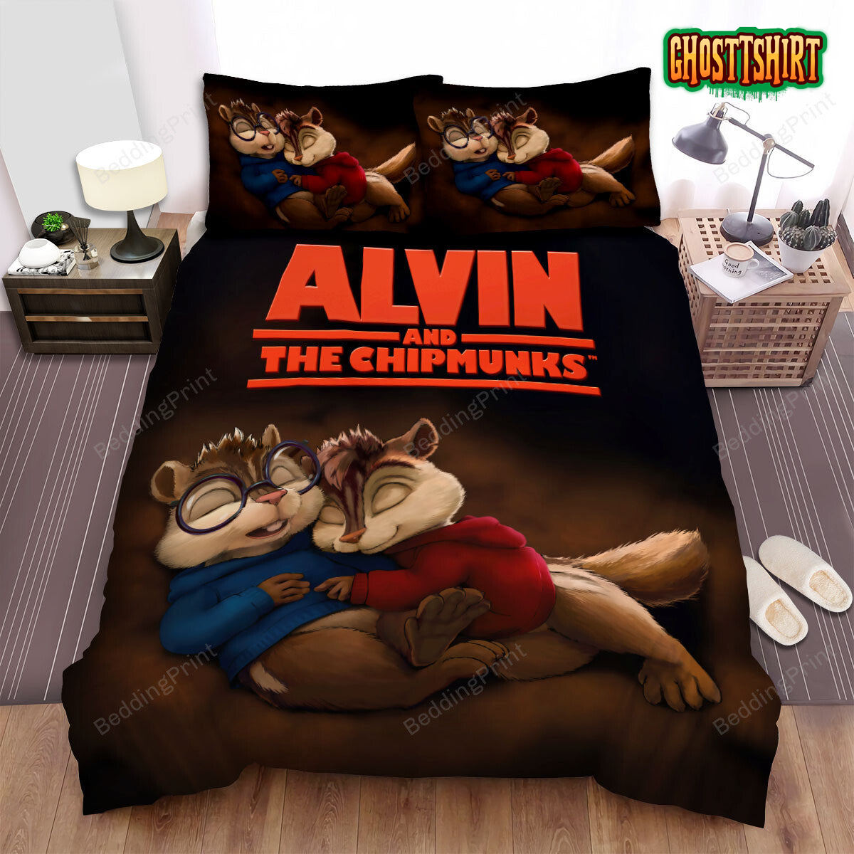 Alvin And The Chipmunks Brothers Chimmunks Bed Sheets Spread Duvet Cover Bedding Set