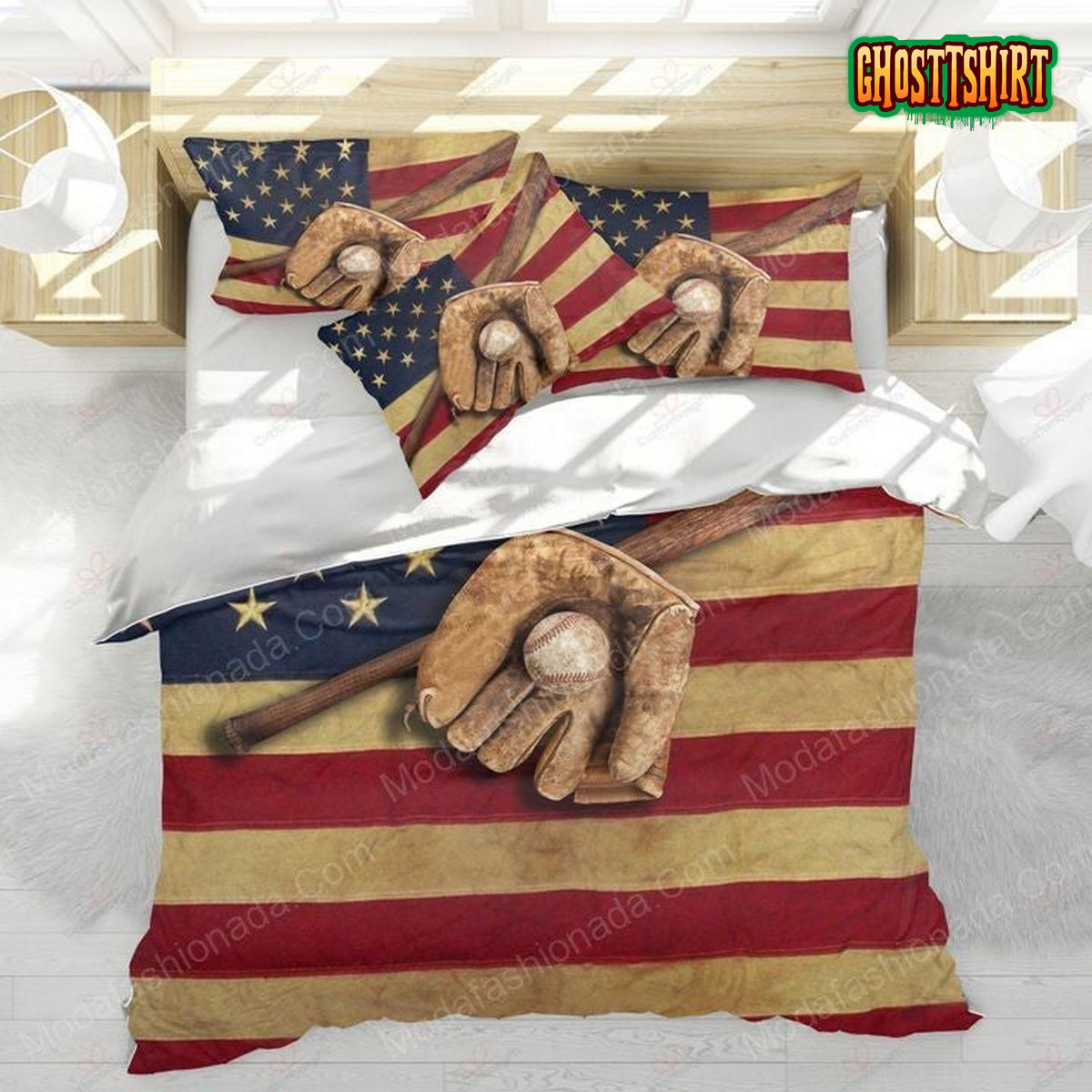 American Baseball Sport 16 Bedding Set