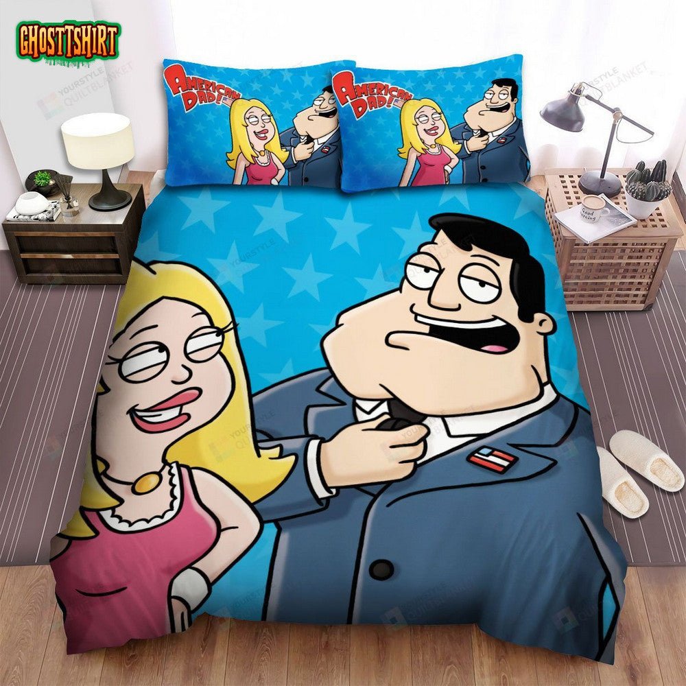 American Dad Stan And Francine Poster Bed Sheets Spread Duvet Cover Bedding Set