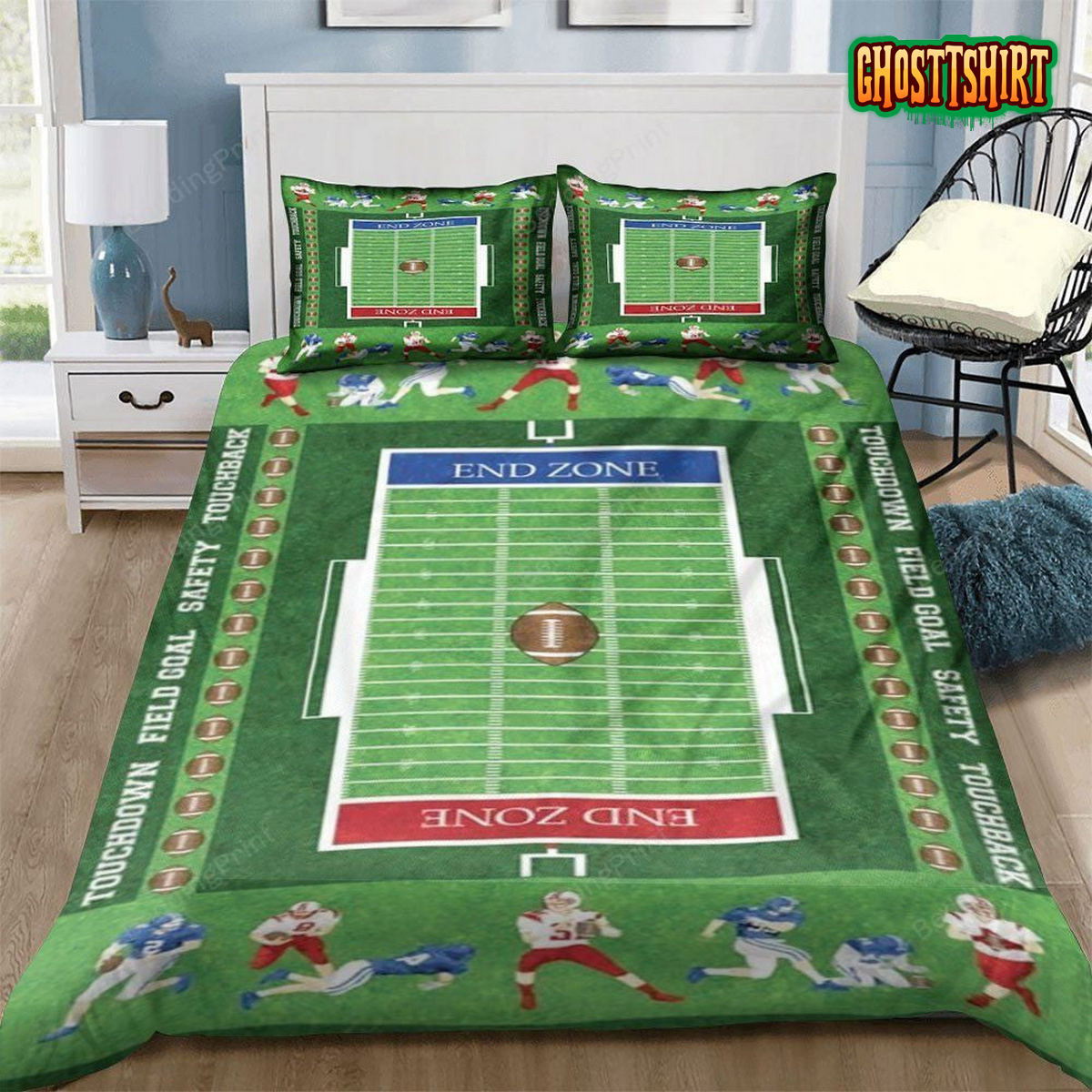 American Football Field Bedding Set