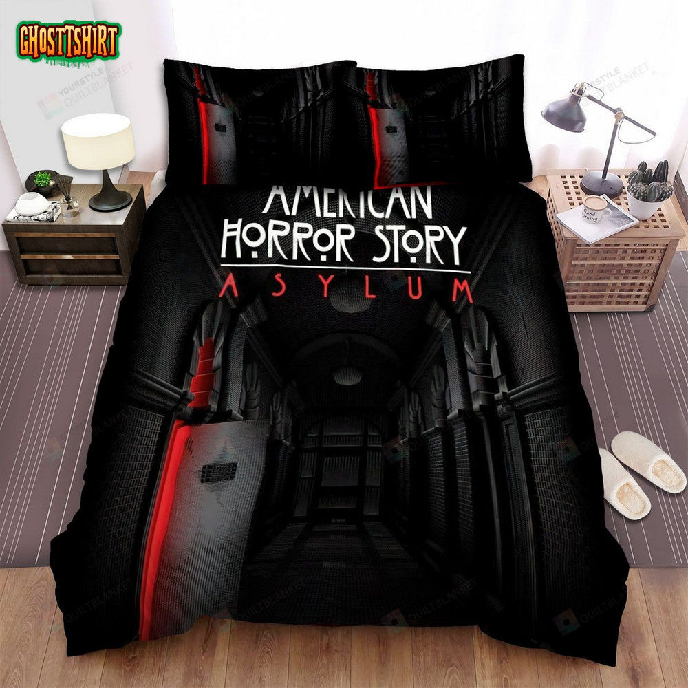 American Horror Story Asylum Movie Poster Bed Sheets Spread Comforter Duvet Cover Bedding Set