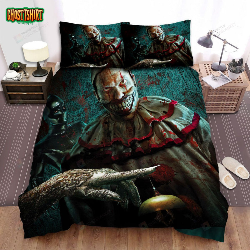 American Horror Story Clown Movie Poster Bed Sheets Spread Comforter Duvet Cover Bedding Set