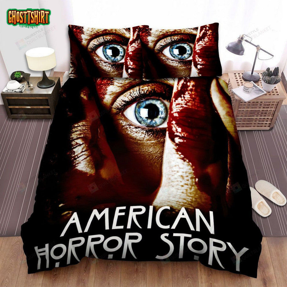 American Horror Story Eyes Movie Poster Bed Sheets Spread Comforter Duvet Cover Bedding Set