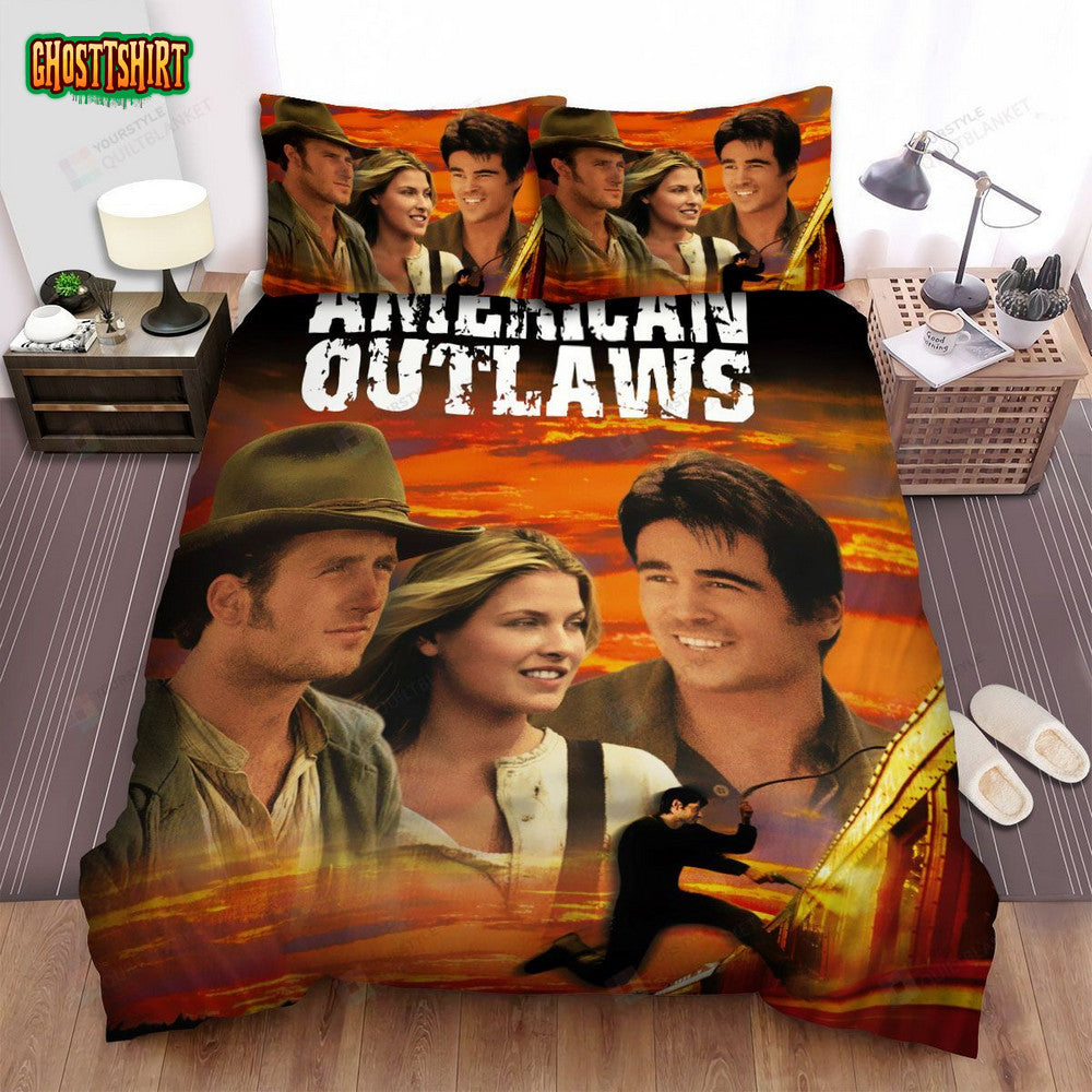 American Outlaws Poster 1 Bed Sheets Spread Comforter Duvet Cover Bedding Set