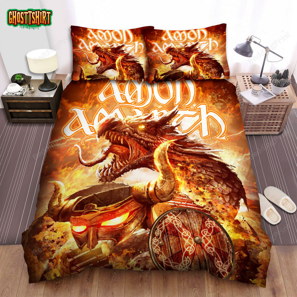 Amon Amarth Band Dragon Bed Sheets Duvet Cover Bedding Set