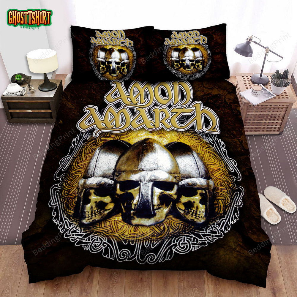 Amon Amarth Band Rock Background Bed Sheets Duvet Cover Bedding Set