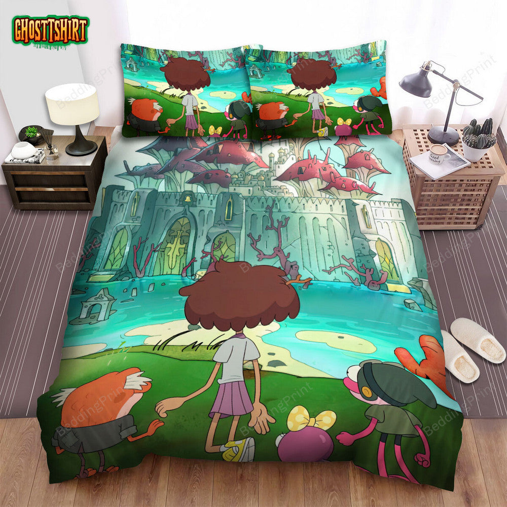 Amphibia (2019) Movie Poster Fanart Bed Sheets Duvet Cover Bedding Set