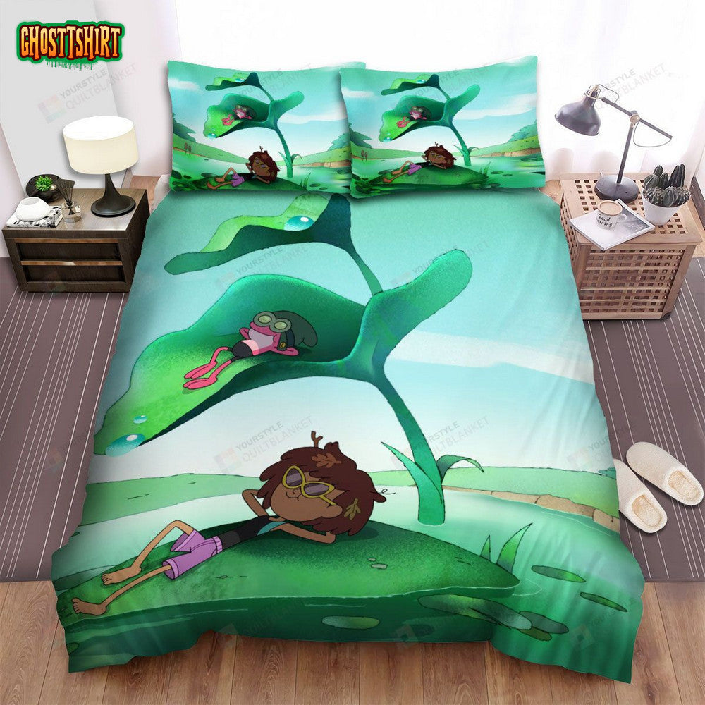 Amphibia Anne And Sprig Sunbathing Bed Sheets Spread Duvet Cover Bedding Set