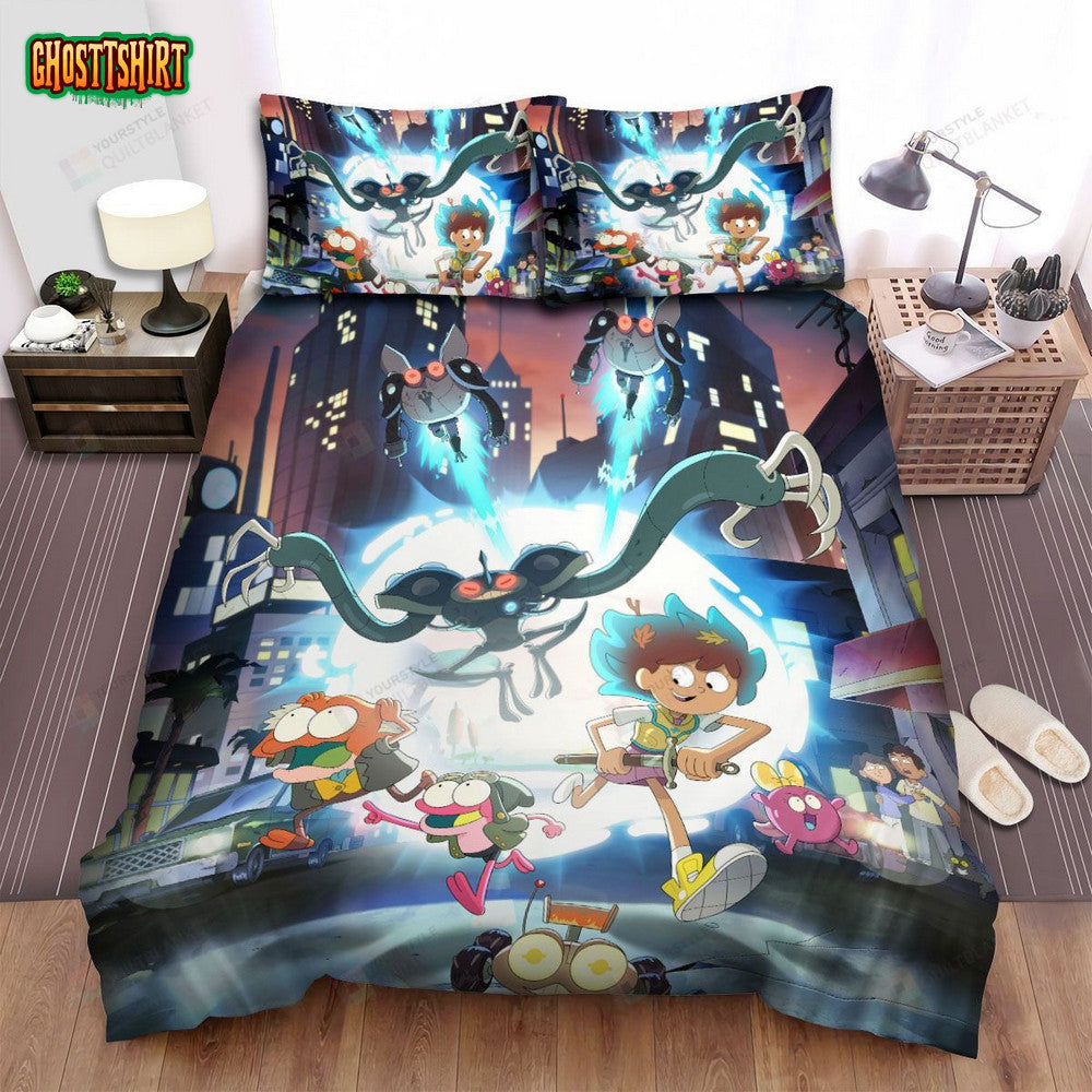 Amphibia Season 3 Official Poster Bed Sheets Spread Duvet Cover Bedding Set