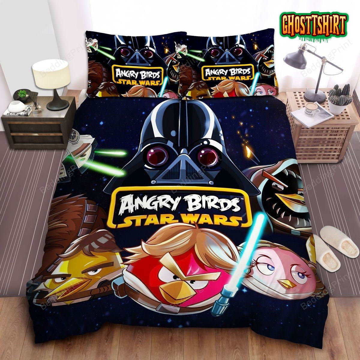 Angry Birds, Star Wars Bed Sheets Duvet Cover Bedding Set