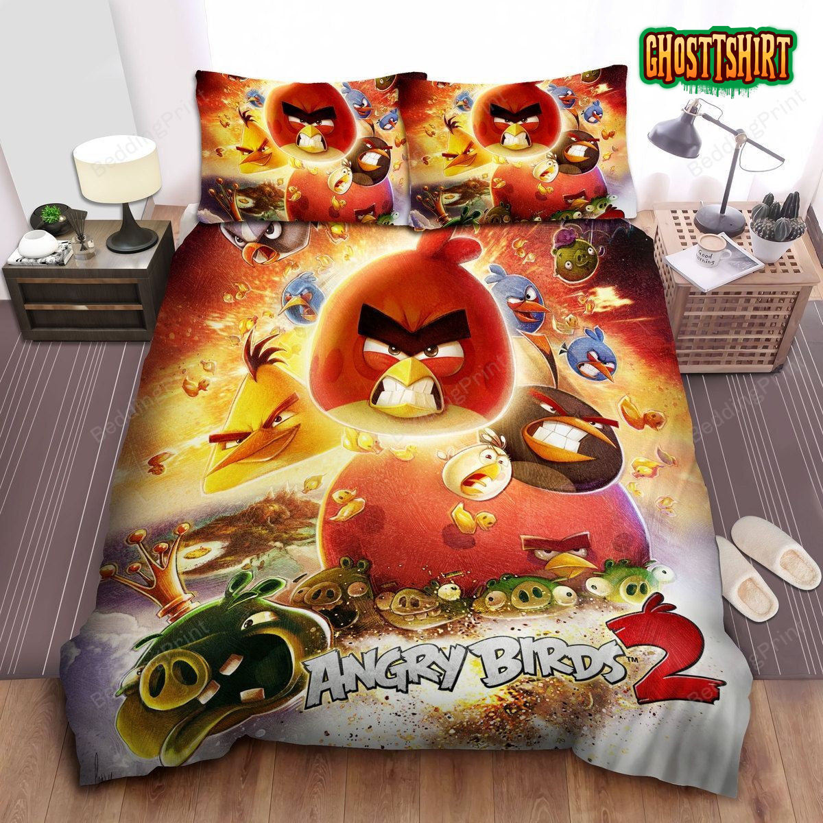 Angry Birds, The Blues Sheets Duvet Cover Bedding Set
