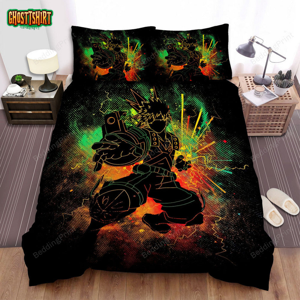 Anime Art Explosion Bed Sheets Duvet Cover Bedding Set